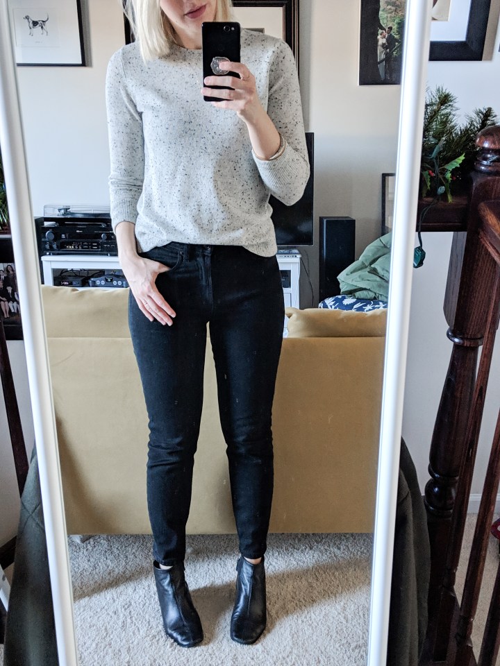 everlane cashmere crew frost donegal