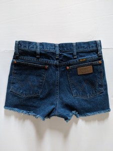 reformation jean shorts back