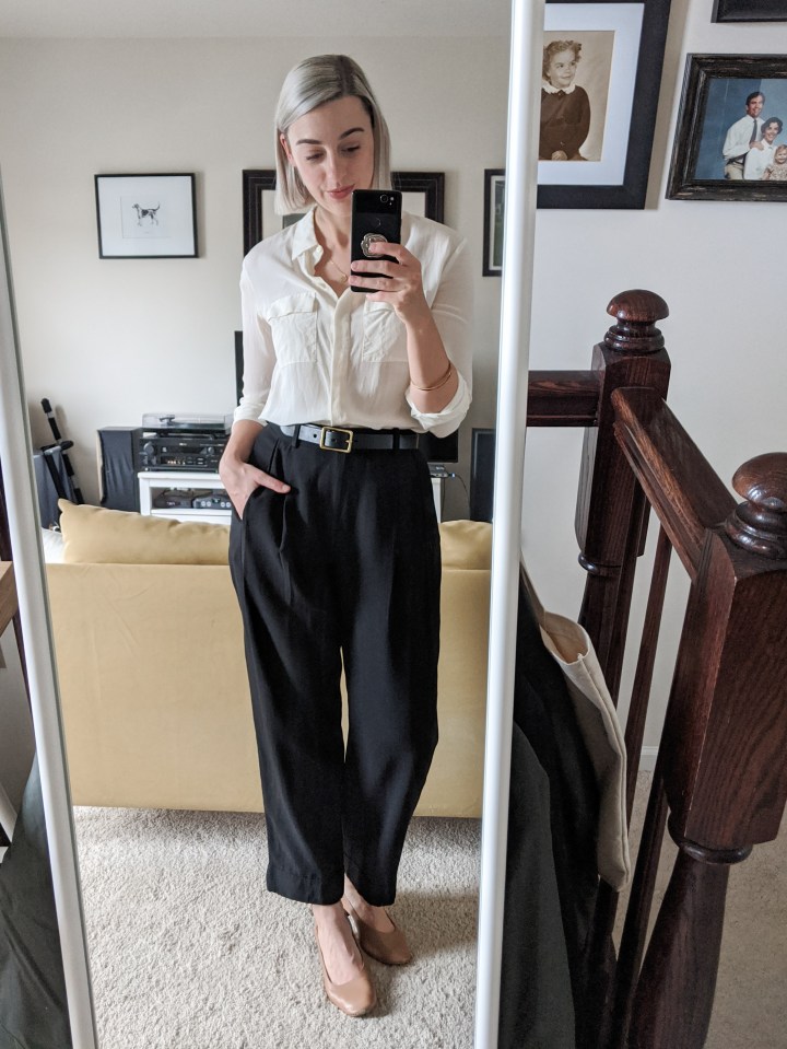 everlane put together pleat pant review